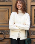 【ドゥクラッセ/DoCLASSE】のブークレニット・2WAY衿ジャケット オフホワイト|ID: prp329100004934900 ipo3291000000037098740