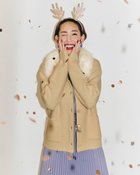 【ドゥクラッセ/DoCLASSE】のブークレニット・2WAY衿ジャケット ベージュ|ID: prp329100004934900 ipo3291000000037098741