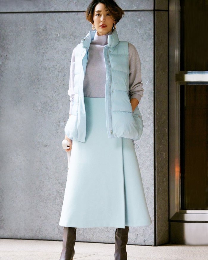 【ドゥクラッセ/DoCLASSE】のニードルメルトン・ラップ風スカート インテリア・キッズ・メンズ・レディースファッション・服の通販 founy(ファニー) https://founy.com/ ファッション Fashion レディースファッション Fashion for Women スカート Skirts フェルト Felt, Felt Fabric メルトン Melton, Heavy Wool ラップ Wrap, Wrap Design |ID: prp329100004934901 ipo3291000000037103356