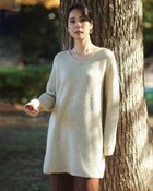 【ドゥクラッセ/DoCLASSE】のウール混フラッフィー・Vネックチュニック グレーベージュ|ID: prp329100004934903 ipo3291000000037103360