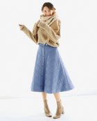 【ドゥクラッセ/DoCLASSE】のキルトデザイン・プリンセスラインスカート ブルー|ID: prp329100004934906 ipo3291000000037035835