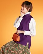 【ドゥクラッセ/DoCLASSE】の片畦編み・2WAYハイネックベスト バイオレット|ID: prp329100004934914 ipo3291000000037103364