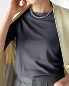 【ドゥクラッセ/DoCLASSE】のハイカウントコットン・ボートネック ダークグレー|ID: prp329100004934917 ipo3291000000037141229