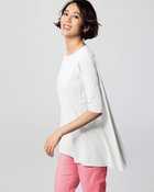 【ドゥクラッセ/DoCLASSE】のラウンドフレア/5分袖・ドゥクラッセTシャツ ホワイト|ID: prp329100004934920 ipo3291000000037103366