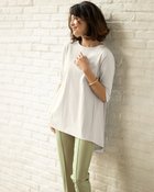 【ドゥクラッセ/DoCLASSE】のラウンドフレア/5分袖・ドゥクラッセTシャツ ライトグレー|ID: prp329100004934920 ipo3291000000037103367