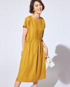 【ドゥクラッセ/DoCLASSE】のとろみリネン・グログランリボンワンピース マスタード|ID: prp329100004934928 ipo3291000000037094396