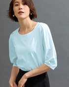 【ドゥクラッセ/DoCLASSE】の袖パールデザイン・ドゥクラッセTファイン アクア|ID: prp329100004934941 ipo3291000000037098764