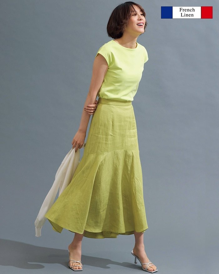 【ドゥクラッセ/DoCLASSE】のフレンチリネン・切替マーメイドスカート インテリア・キッズ・メンズ・レディースファッション・服の通販 founy(ファニー) https://founy.com/ ファッション Fashion レディースファッション Fashion for Women スカート Skirts トレンド Trend, Trending Now フレア Flare, Flared フレンチ French, French Style マーメイド Mermaid, Fishtail Silhouette リネン Linen, Linen Fabric 今季 This Season, Current Season 切替 Switching, Contrast Panel |ID: prp329100004934944 ipo3291000000037035985