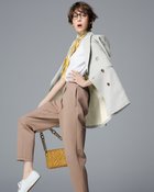 【ドゥクラッセ/DoCLASSE】のドライタッチツイル・ダブルブレストジャケット ライトグレー|ID: prp329100004934946 ipo3291000000037103393