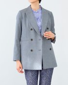 【ドゥクラッセ/DoCLASSE】のドライタッチツイル・ダブルブレストジャケット ブルー|ID: prp329100004934946 ipo3291000000037103394