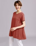 【ドゥクラッセ/DoCLASSE】の半袖Aライン・ドゥクラッセTファイン レッドブラウン|ID: prp329100004934949 ipo3291000000037098772