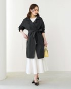 【ドゥクラッセ/DoCLASSE】のナイロンタッサー・二重衿ステンカラー 人気、トレンドファッション・服の通販 founy(ファニー) ファッション Fashion レディースファッション Fashion for Women アウター Coat / Outerwear Collection コート・ロングコート・ピーコート Long Coats, Peacoats & More ポケット Pocket, Pocket Detail 定番 Standard, Basic Item 春 Spring ビジネス 仕事 通勤 Business / Work / Commuting thumbnail ブラック|ID: prp329100004934952 ipo3291000000037036011