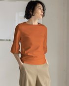 【ドゥクラッセ/DoCLASSE】のクルーネック/パフ7分袖・ドゥクラッセTシャツ テラコッタ|ID: prp329100004934953 ipo3291000000037141299