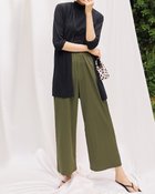 【ドゥクラッセ/DoCLASSE】のハイカウントコットン・ミディカーディガン ブラック|ID: prp329100004934954 ipo3291000000037103399