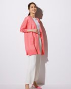 【ドゥクラッセ/DoCLASSE】のスパークリングニット・サイドスリットカーディガン コーラル|ID: prp329100004934961 ipo3291000000037036048