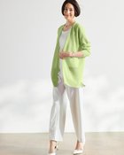 【ドゥクラッセ/DoCLASSE】のスパークリングニット・ミディカーディガン ライム|ID: prp329100004934966 ipo3291000000037098790