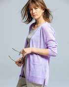 【ドゥクラッセ/DoCLASSE】のスパークリングニット・ミディカーディガン ラベンダー|ID: prp329100004934966 ipo3291000000037098791