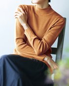 【ドゥクラッセ/DoCLASSE】のシルクニット・総針ハイネック ライトキャメル|ID: prp329100004934973 ipo3291000000037103419