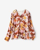 【ドゥクラッセ/DoCLASSE】のシルクフィール・プリントカーディガン ピンク・パターン|ID: prp329100004934978 ipo3291000000037258693