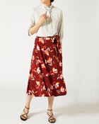 【ドゥクラッセ/DoCLASSE】の強撚スムース・ラップ風フレアスカート フラワー|ID: prp329100004934982 ipo3291000000037098799