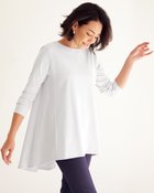 【ドゥクラッセ/DoCLASSE】のラウンドフレア/長袖・ドゥクラッセTシャツ ホワイト|ID: prp329100004934984 ipo3291000000037247077