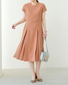 【ドゥクラッセ/DoCLASSE】のアセテートマットサテン・フレンチワンピース ピンクベージュ|ID: prp329100004934989 ipo3291000000037258699