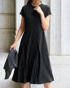 【ドゥクラッセ/DoCLASSE】のアセテートマットサテン・フレンチワンピース ブラック|ID: prp329100004934989 ipo3291000000037258700