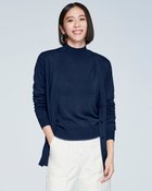 【ドゥクラッセ/DoCLASSE】のハイネックアンサンブル・シルクフィール ミッドナイトブルー|ID: prp329100004934998 ipo3291000000037103439