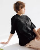 【ドゥクラッセ/DoCLASSE】のコードレース・ポケットブラウス ブラック|ID: prp329100004935003 ipo3291000000037247032