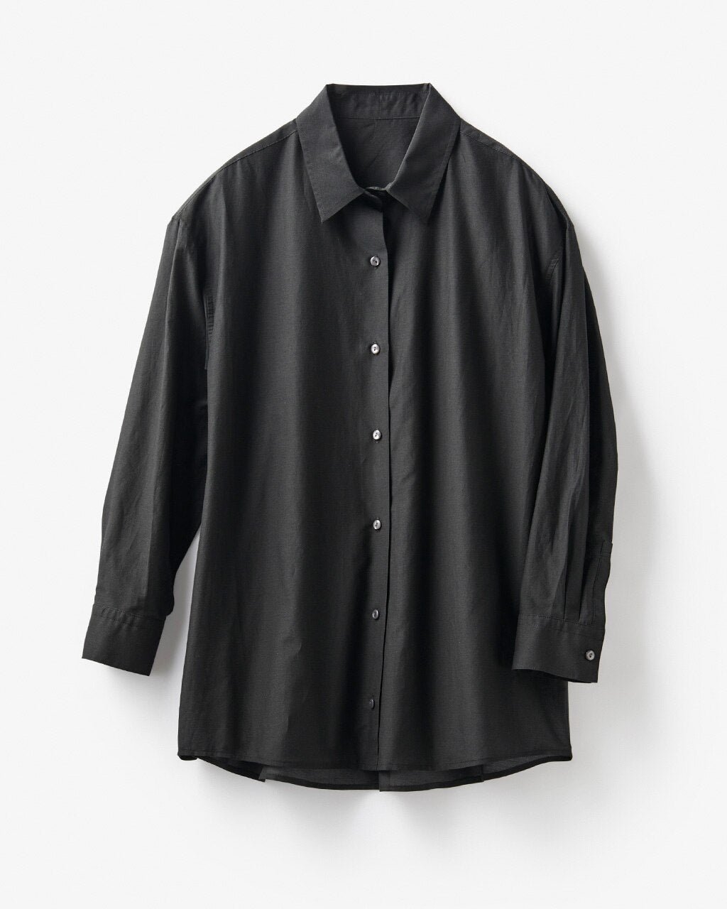 【ドゥクラッセ/DoCLASSE】のコットンシルク・ドレスシャツ インテリア・キッズ・メンズ・レディースファッション・服の通販 founy(ファニー) 　ファッション　Fashion　レディースファッション　Fashion for Women　トップス・カットソー　Cut & Sew Tops　シャツ・ブラウス・オフィスカジュアル　Elegant Blouses & Button-Ups　ワンピース　Dresses　フォーマル・パーティードレス・結婚式用ドレス　Elegant & Casual Dresses　なめらか　Smooth, Silky Texture　シルク　Silk, 100% Silk　ブラック|ID: prp329100004935006 ipo3291000000037036189