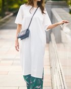 【ドゥクラッセ/DoCLASSE】のシルキーコットン・サイドスリットチュニック ホワイト|ID: prp329100004935020 ipo3291000000037093485