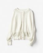 【ドゥクラッセ/DoCLASSE】のラメ切替え・クルーネックカーディガン ホワイト|ID: prp329100004935024 ipo3291000000037141430