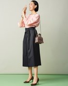 【ドゥクラッセ/DoCLASSE】のソフトコットン・リボンスカウチョ 墨黒|ID: prp329100004935029 ipo3291000000037235453