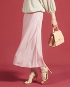 【ドゥクラッセ/DoCLASSE】のグロッシーサテン・ロングスカート ピンク|ID: prp329100004935032 ipo3291000000037094421