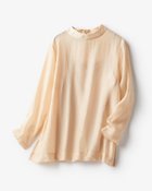 【ドゥクラッセ/DoCLASSE】のシアークロス・ハイネックブラウス ライトベージュ|ID: prp329100004935064 ipo3291000000037103477