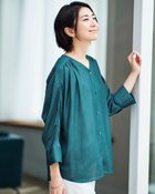 【ドゥクラッセ/DoCLASSE】のシアードライ・前ボタンブラウス グリーン|ID: prp329100004935066 ipo3291000000037235292