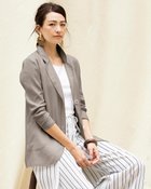 【ドゥクラッセ/DoCLASSE】の21番リネン・異素材切替ジャケット 人気、トレンドファッション・服の通販 founy(ファニー) ファッション Fashion レディースファッション Fashion for Women アウター Coat / Outerwear Collection レディースジャケット・軽アウター Jackets カットソー Cut and Sewn Top ジャケット Jacket, Outerwear リネン Linen, Linen Fabric ロング Long, Long-Length 切替 Switching, Contrast Panel 夏 Summer 春 Spring 鹿の子 Piqué, Kanoko Fabric thumbnail トープ|ID: prp329100004935069 ipo3291000000037036376