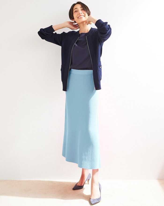 【ドゥクラッセ/DoCLASSE】の総針編み・Aラインニットスカート インテリア・キッズ・メンズ・レディースファッション・服の通販 founy(ファニー) https://founy.com/ ファッション Fashion レディースファッション Fashion for Women スカート Skirts セットアップ Set-Up, Coordinated Outfit 楽ちん Easy Fit, Comfortable |ID: prp329100004935070 ipo3291000000037036377