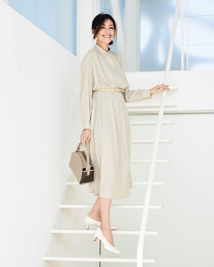 【ドゥクラッセ/DoCLASSE】のニュアンスデシン・ワンピース インテリア・キッズ・メンズ・レディースファッション・服の通販 founy(ファニー) https://founy.com/ ファッション Fashion レディースファッション Fashion for Women ワンピース Dresses ギャザー Gathered, Ruffled シルク Silk, 100% Silk ドレープ Drape, Draping Fabric ヨーク Yoke, Yoke Design |ID: prp329100004935110 ipo3291000000037141570