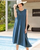 【ドゥクラッセ/DoCLASSE】のコットンポンチ・アシメワンピース ブルーグレー|ID: prp329100004935114 ipo3291000000037094460