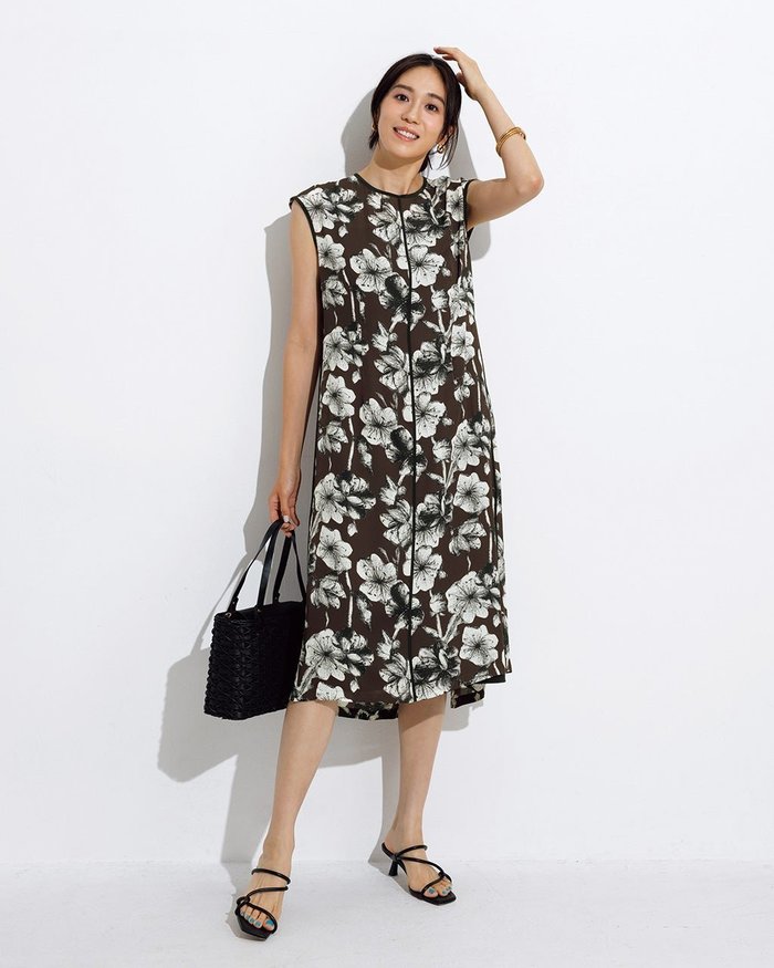 【ドゥクラッセ/DoCLASSE】のアザレアパターン・シアーワンピース インテリア・キッズ・メンズ・レディースファッション・服の通販 founy(ファニー) https://founy.com/ ファッション Fashion レディースファッション Fashion for Women ワンピース Dresses セットアップ Set-Up, Coordinated Outfit |ID: prp329100004935115 ipo3291000000037098844