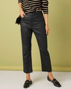 【ドゥクラッセ/DoCLASSE】のオイルド風コーティング・5ポケットパンツ ブラック|ID: prp329100004935121 ipo3291000000037098847