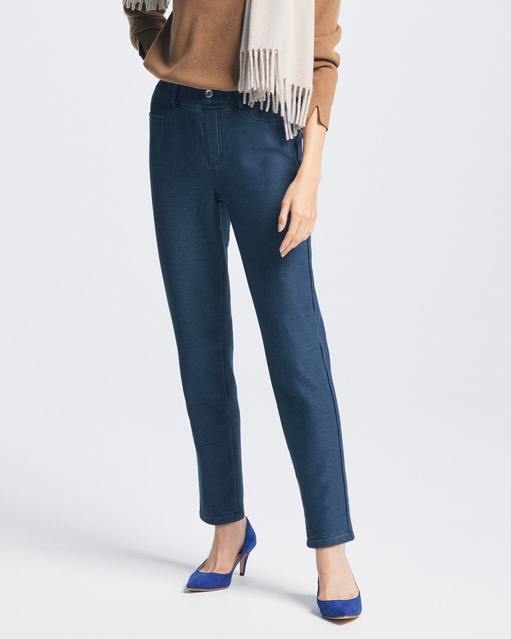 【ドゥクラッセ/DoCLASSE】の裏ベロアストレッチ・テーパード/72cm インテリア・キッズ・メンズ・レディースファッション・服の通販 founy(ファニー) 　ファッション　Fashion　レディースファッション　Fashion for Women　パンツ　Pants & Trousers　ストレッチ　Stretch, Stretchy Fabric　ストレート　Straight, Straight Cut　テーパード　Tapered, Tapered Pants　ベロア　Velour, Soft Velvet　ループ　Loop, Loop Knit　冬　Winter / This Winter　インディゴ|ID: prp329100004935129 ipo3291000000037036562