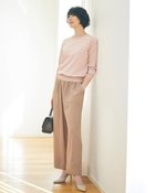 【ドゥクラッセ/DoCLASSE】のピュアシルク・スマートワイドパンツ トープ|ID: prp329100004935131 ipo3291000000037141598