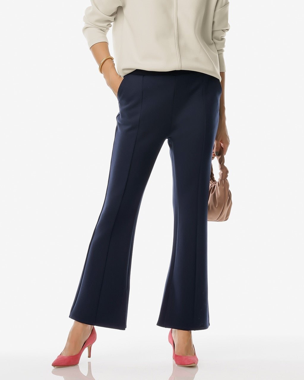 【ドゥクラッセ/DoCLASSE】のリラクシーストレッチ・裾スリットパンツ68cm インテリア・キッズ・メンズ・レディースファッション・服の通販 founy(ファニー) 　ファッション　Fashion　レディースファッション　Fashion for Women　パンツ　Pants & Trousers　なめらか　Smooth, Silky Texture　ストレッチ　Stretch, Stretchy Fabric　スリット　Slit, Slit Detail　セットアップ　Set-Up, Coordinated Outfit　ビジネス 仕事 通勤　Business / Work / Commuting　ミッドナイトブルー|ID: prp329100004935151 ipo3291000000037036622