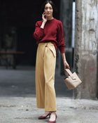 【ドゥクラッセ/DoCLASSE】のソフトツイル・サイドバックルパンツ ベージュ|ID: prp329100004935164 ipo3291000000037235423