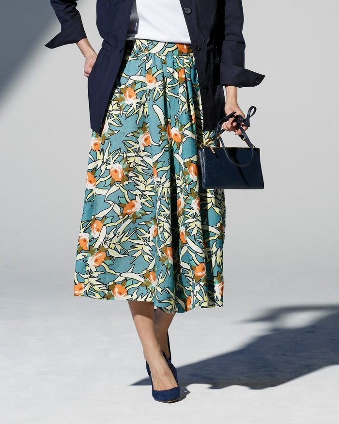 【ドゥクラッセ/DoCLASSE】のレーヨンリネン・スカートライクパンツ インテリア・キッズ・メンズ・レディースファッション・服の通販 founy(ファニー) https://founy.com/ ファッション Fashion レディースファッション Fashion for Women スカート Skirts プリント Print, Printed Pattern |ID: prp329100004935173 ipo3291000000037103541