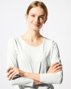 【ヌックル/Nukle】のNukle・ベア天竺Uネックトップス ライトグレー|ID: prp329100004935175 ipo3291000000037036696