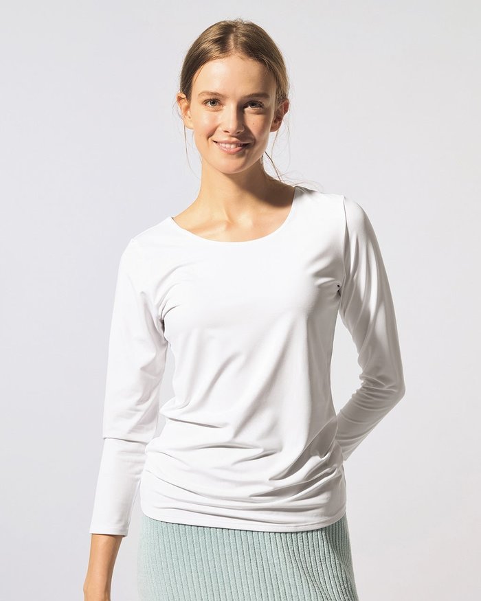 【ヌックル/Nukle】のNukle・ベア天竺Uネックトップス インテリア・キッズ・メンズ・レディースファッション・服の通販 founy(ファニー) https://founy.com/ ファッション Fashion レディースファッション Fashion for Women トップス・カットソー Cut & Sew Tops なめらか Smooth, Silky Texture インナー Innerwear ストレッチ Stretch, Stretchy Fabric デコルテ Décolleté, Neckline ミックス Mix, Mixed Style |ID: prp329100004935175 ipo3291000000037098859