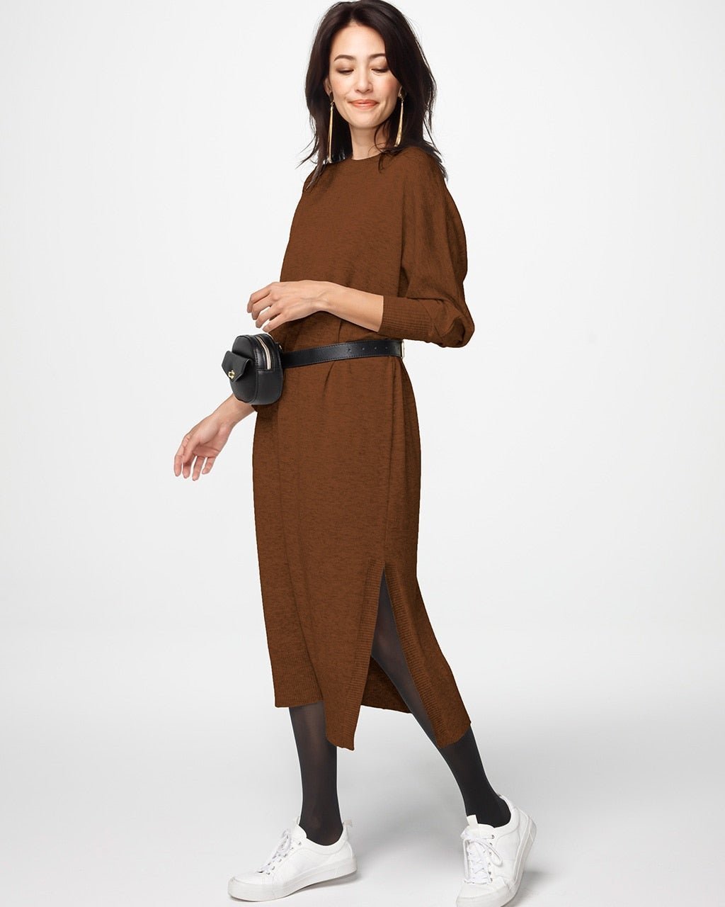 【ドゥクラッセ/DoCLASSE】のソフトウール・チュニックワンピース 人気、トレンドファッション・服の通販 founy(ファニー) 　ファッション　Fashion　レディースファッション　Fashion for Women　ワンピース　Dresses　チュニック　Tunic Tops & Dresses　スリット　Slit, Slit Detail　センター　Center, Center Line　トレンド　Trend, Trending Now　ポーチ　Pouch, Small Case　リラックス　Relax, Relaxed Fit　 other-1|ID: prp329100004935181 ipo3291000000037036712